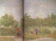 Vincent Van Gogh Couples in the Voyer d'Argenson Park at Asieres (nn04) Spain oil painting artist